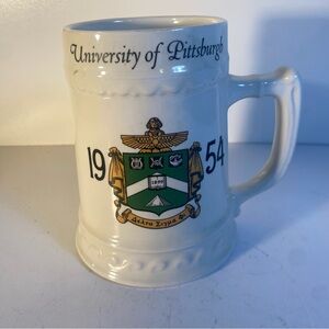 Vintage 1954 Delta Sigma Phi University Of Pittsburgh Ceramic Beer Stein”Harold”
